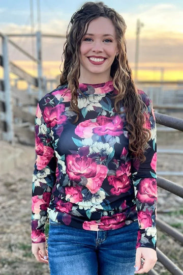 Sterling Kreek Where Flowers Bloom Mesh Top