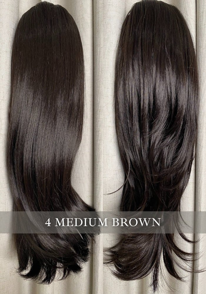 Amy | Synthetic Clip In Ponytail Extension