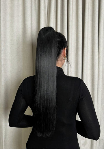 Anna | Synthetic Clip In Ponytail Extension