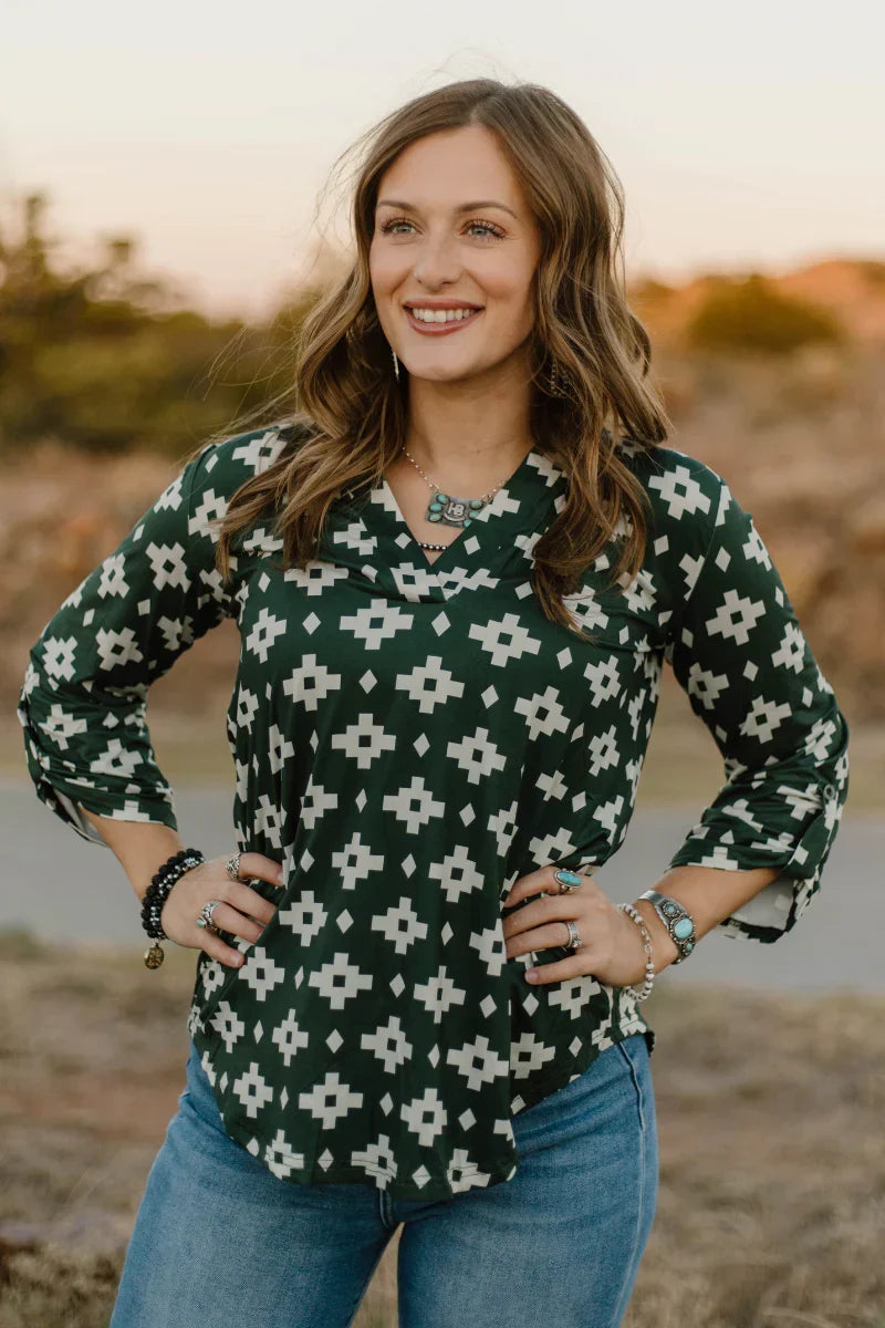Sterling Kreek Aztec Pines Top*