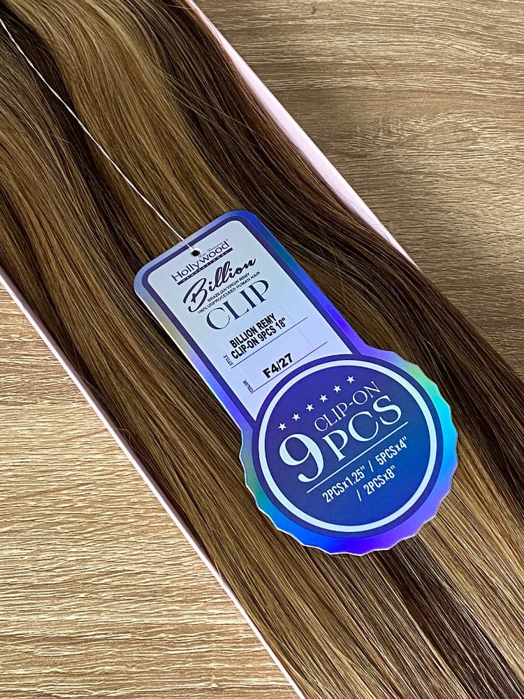 Billion | 9pc Clip In Human Hair Extensions 18inches