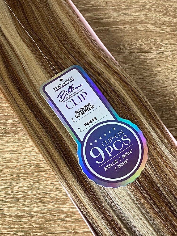Billion | 9pc Clip In Human Hair Extensions 22inches
