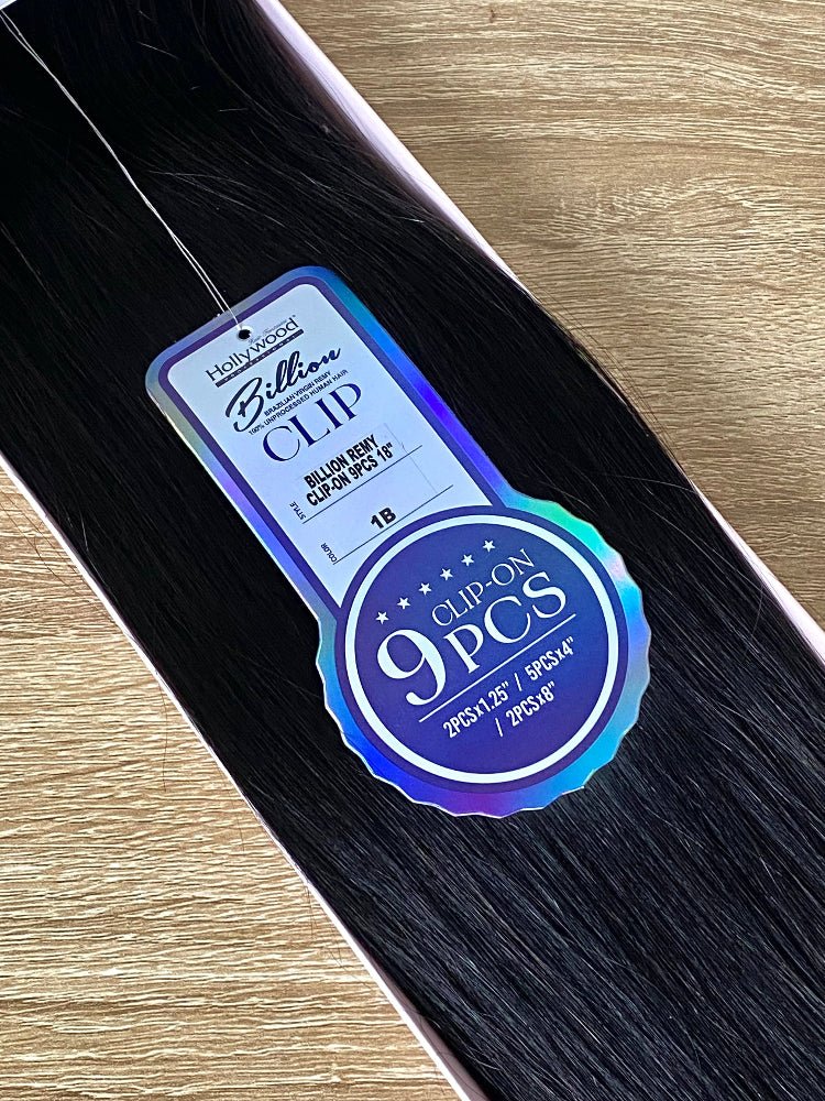 Billion | 9pc Clip In Human Hair Extensions 22inches