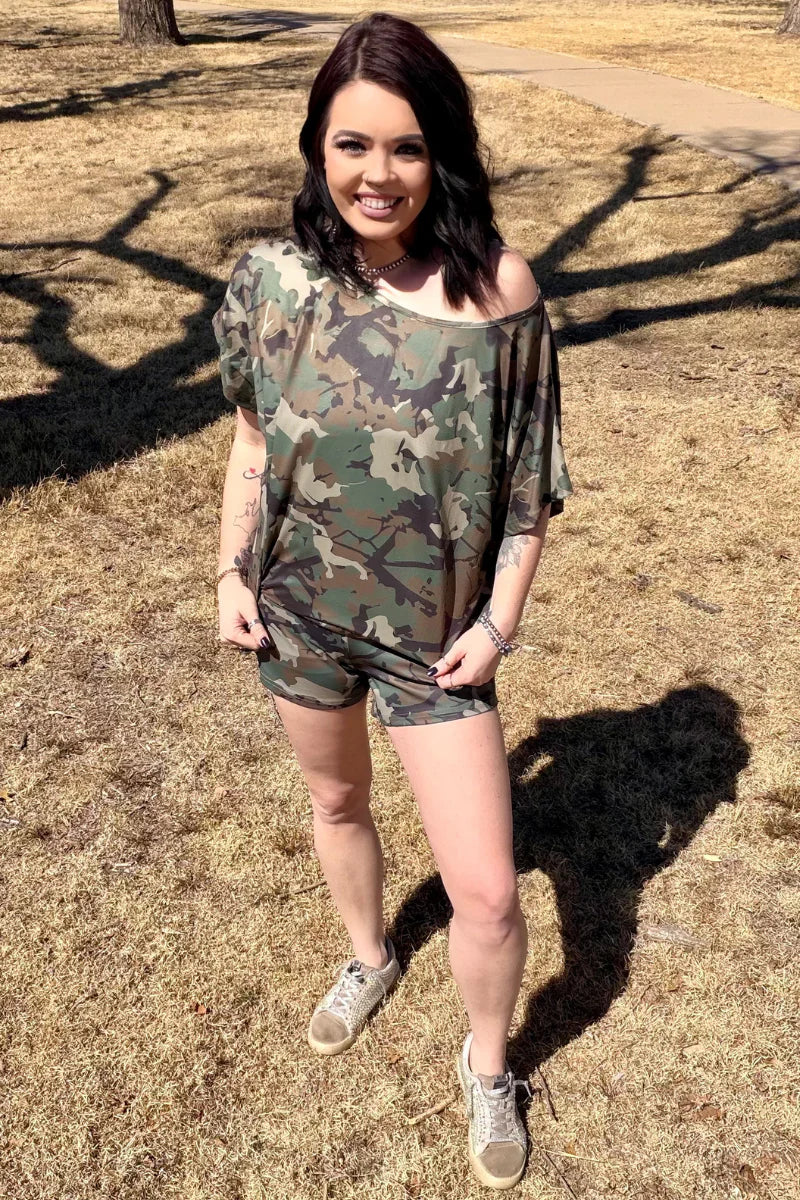 Sterling Kreek Cowgirl Cozy Camo Top