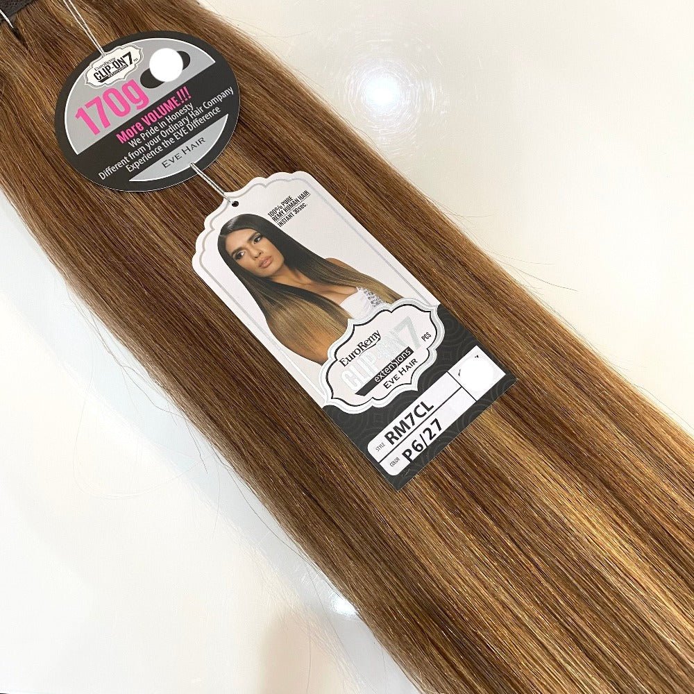 Euro Remy 7pc Clip-In Human Hair 18”