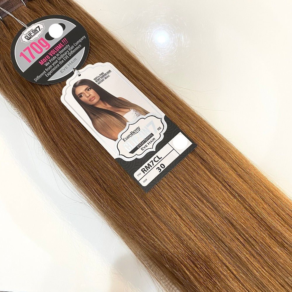 Euro Remy 7pc Clip-In Human Hair 18”