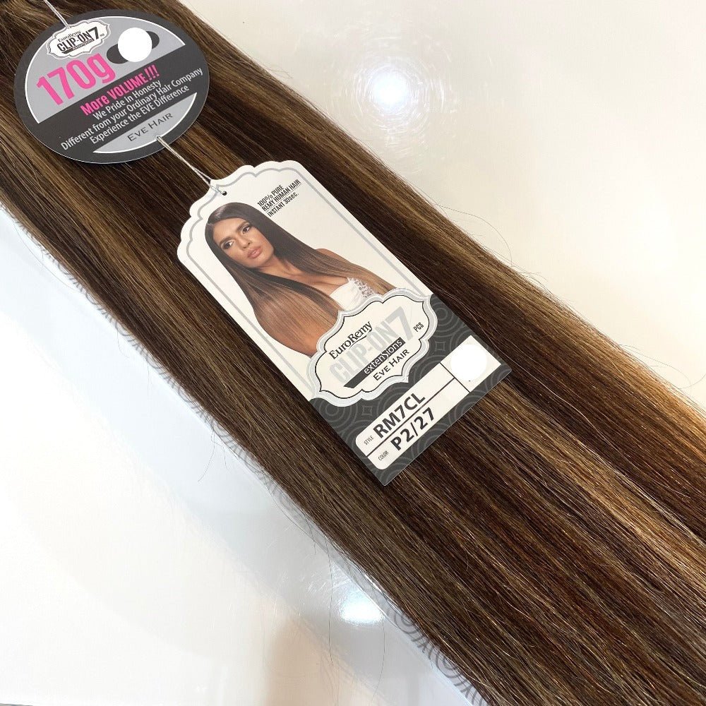 Euro Remy 7pc Clip-In Human Hair 18”
