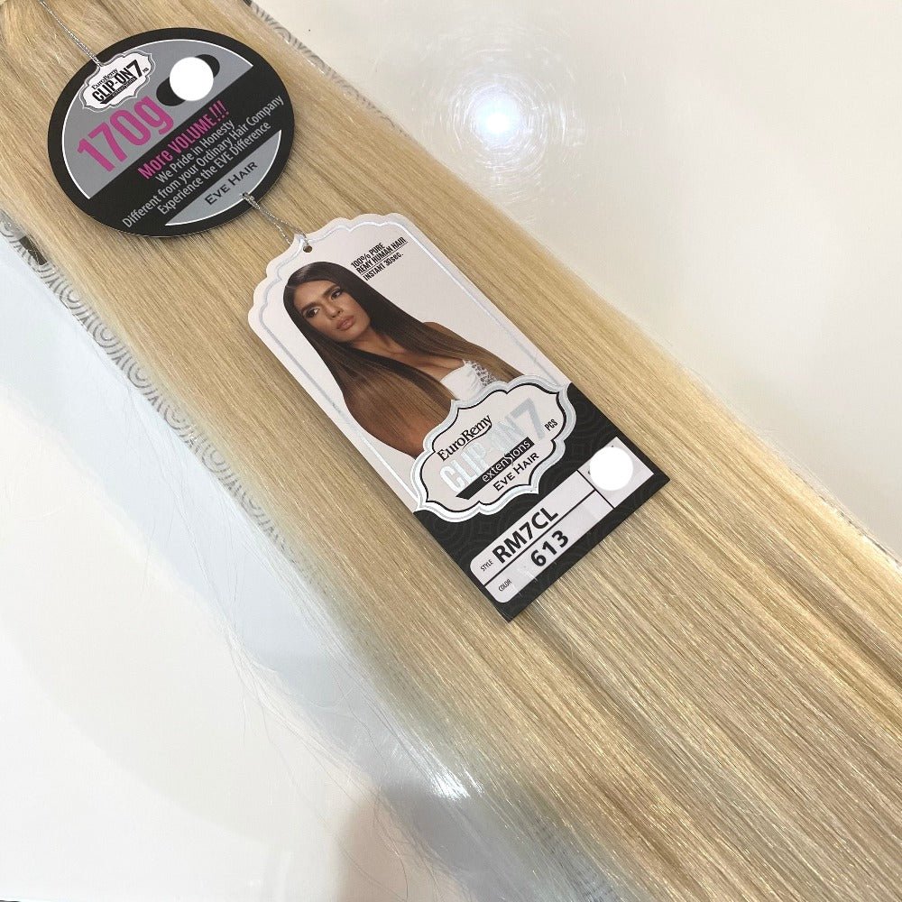 Euro Remy 7pc Clip-In Human Hair 18”