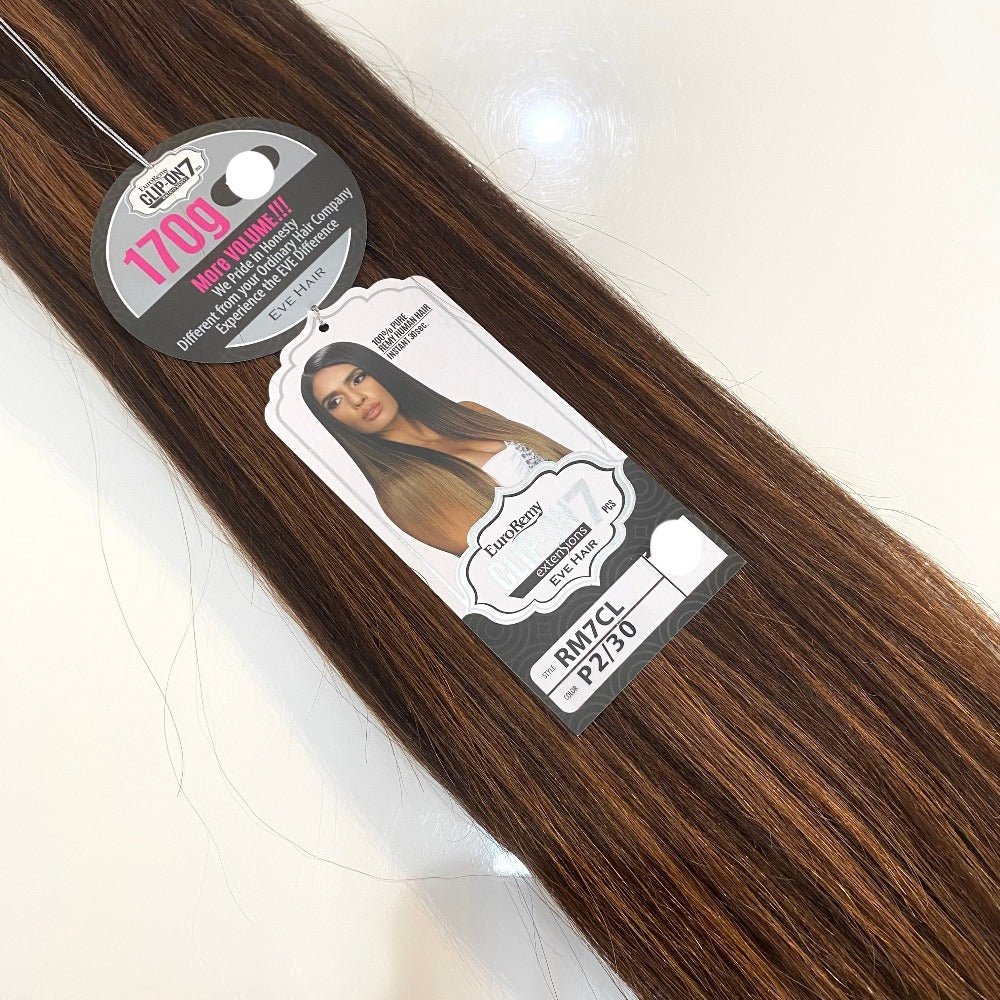 Euro Remy 7pc Clip-In Human Hair 22”