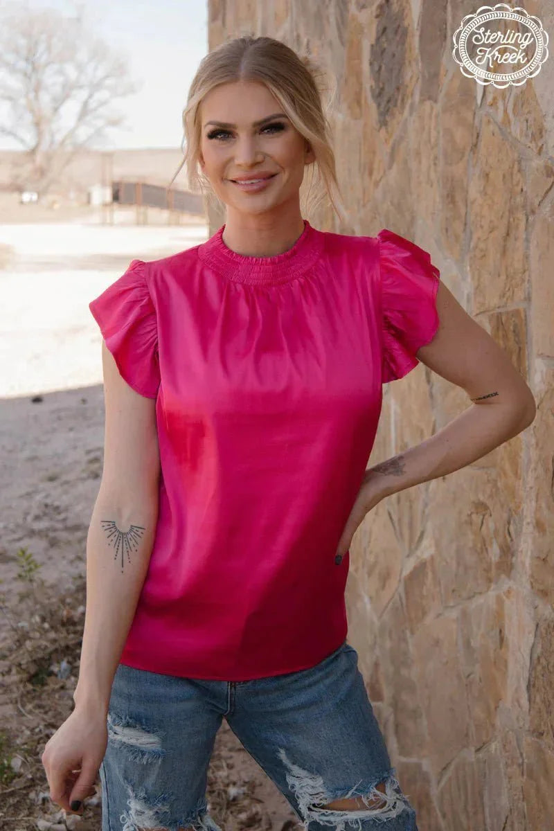 PLUS Sterling Kreek Pink Babydoll Top