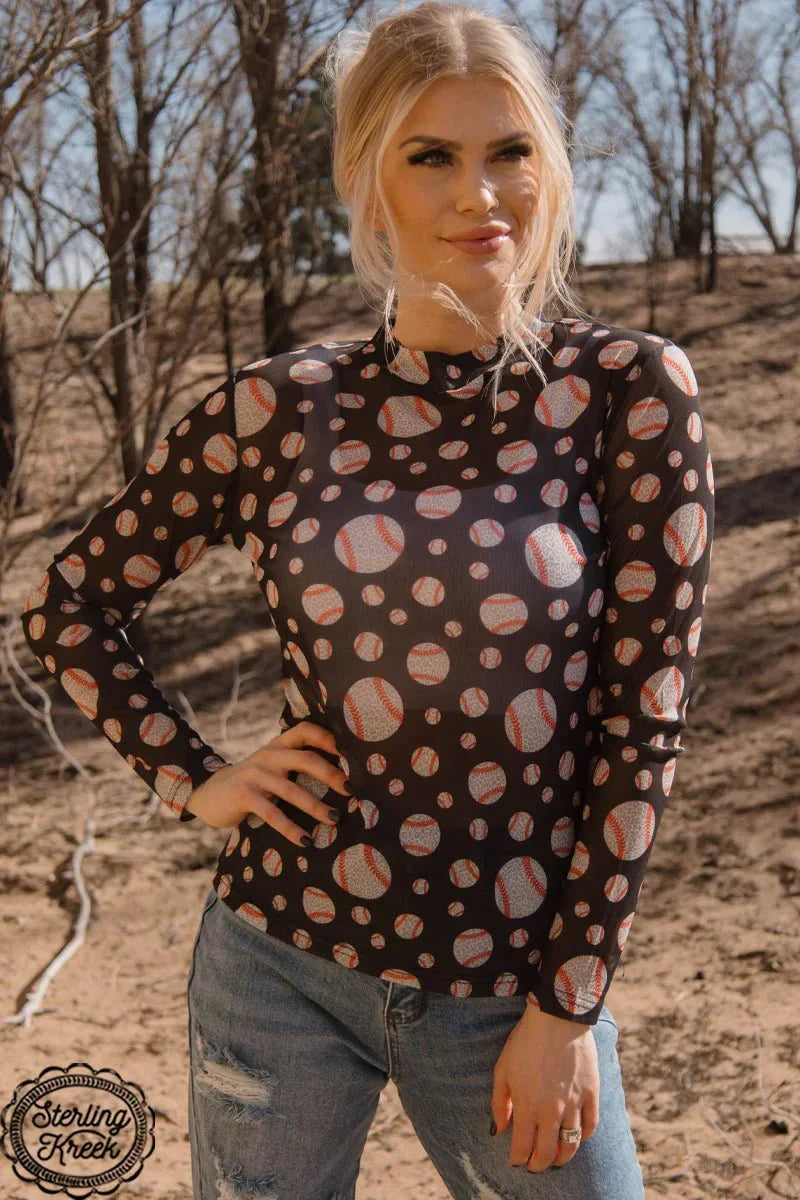 Sterling Kreek Hey Batter Batter Mesh Top