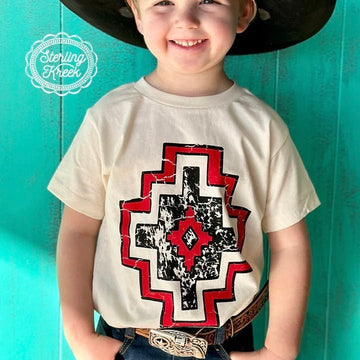 KIDS Rebel Red Aztec Tee