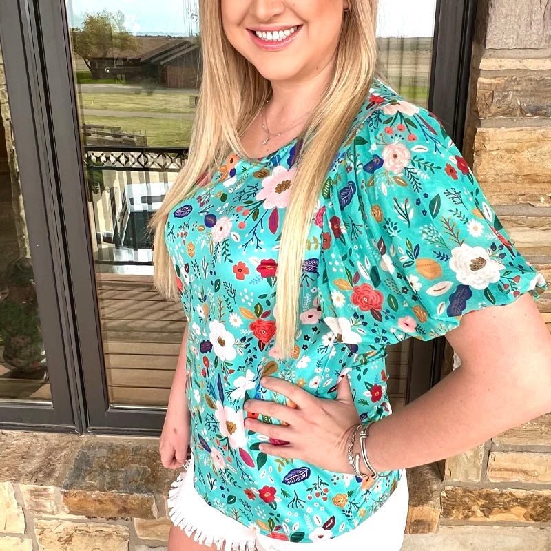 Mini Beautiful In Bloom Top Kids