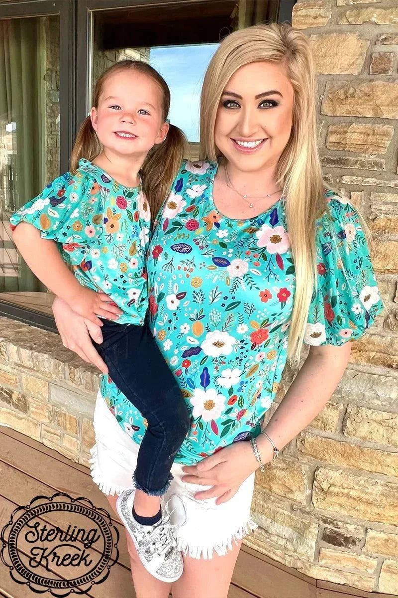 Mini Beautiful In Bloom Top Kids