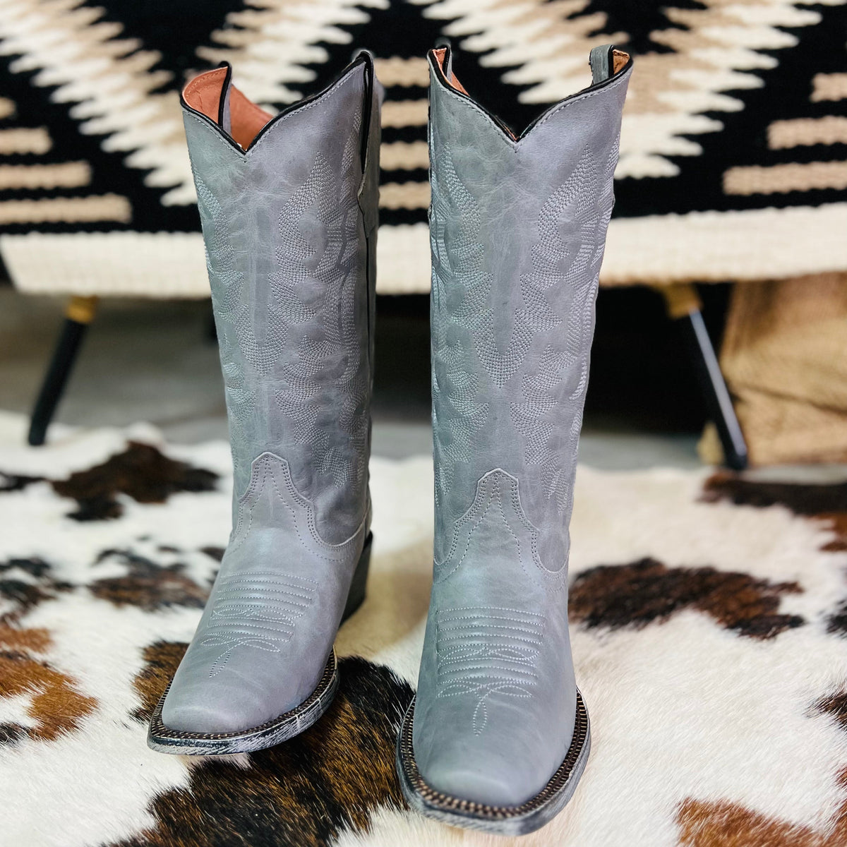 Storm In Her Eyes Leather Boots