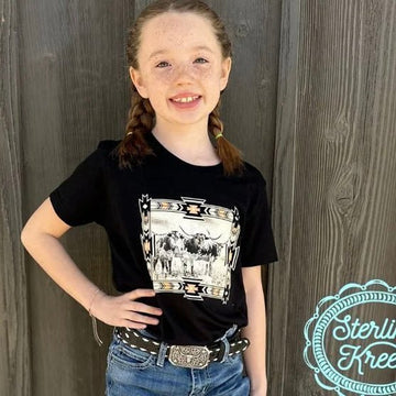 KIDS Love And Longhorns Tee