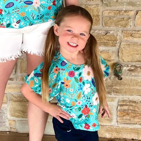 Mini Beautiful In Bloom Top Kids