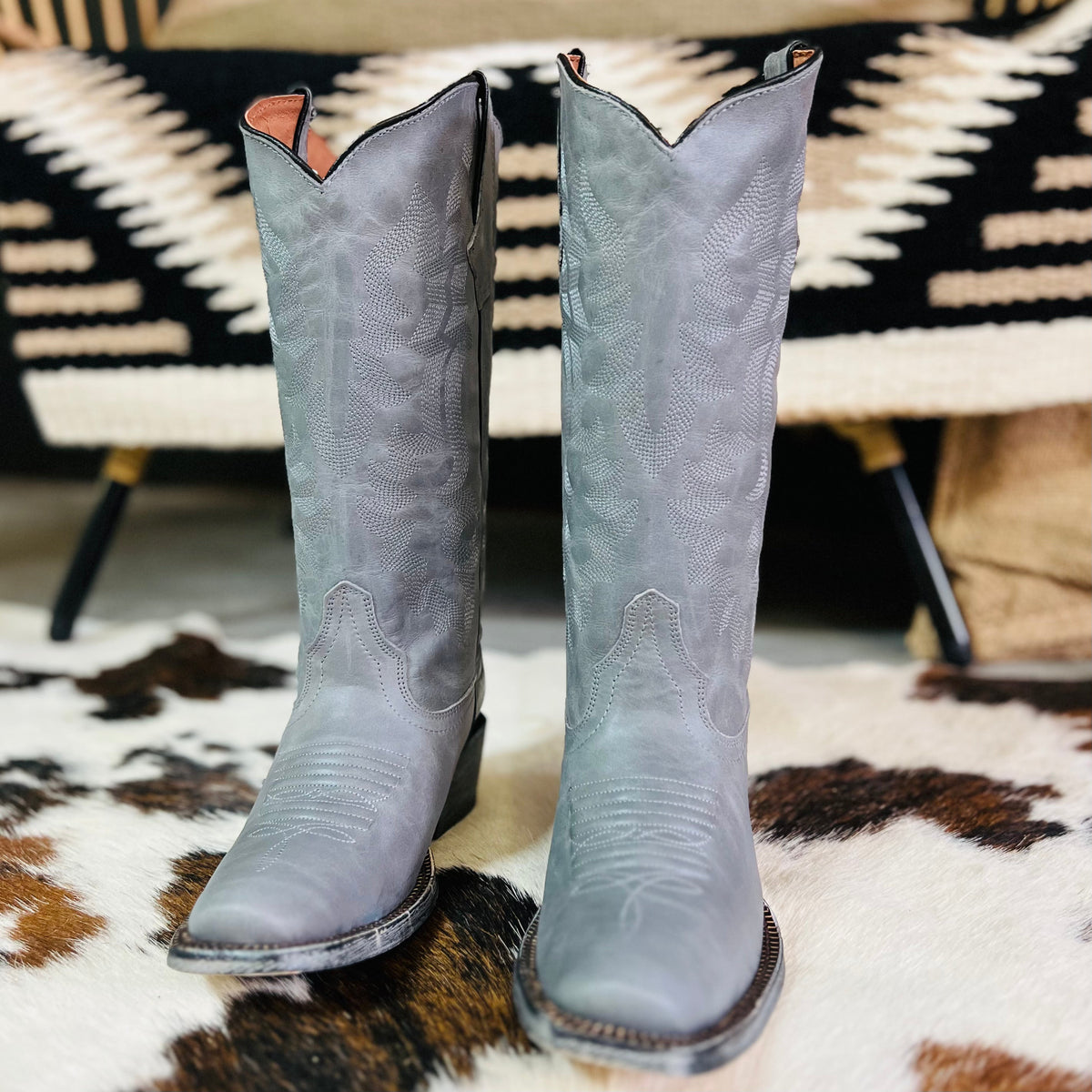 Storm In Her Eyes Leather Boots
