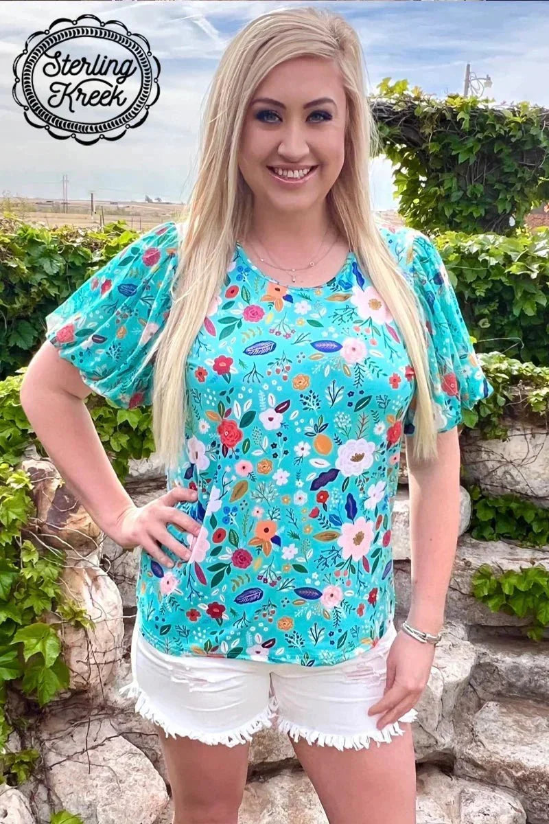 Mini Beautiful In Bloom Top Kids