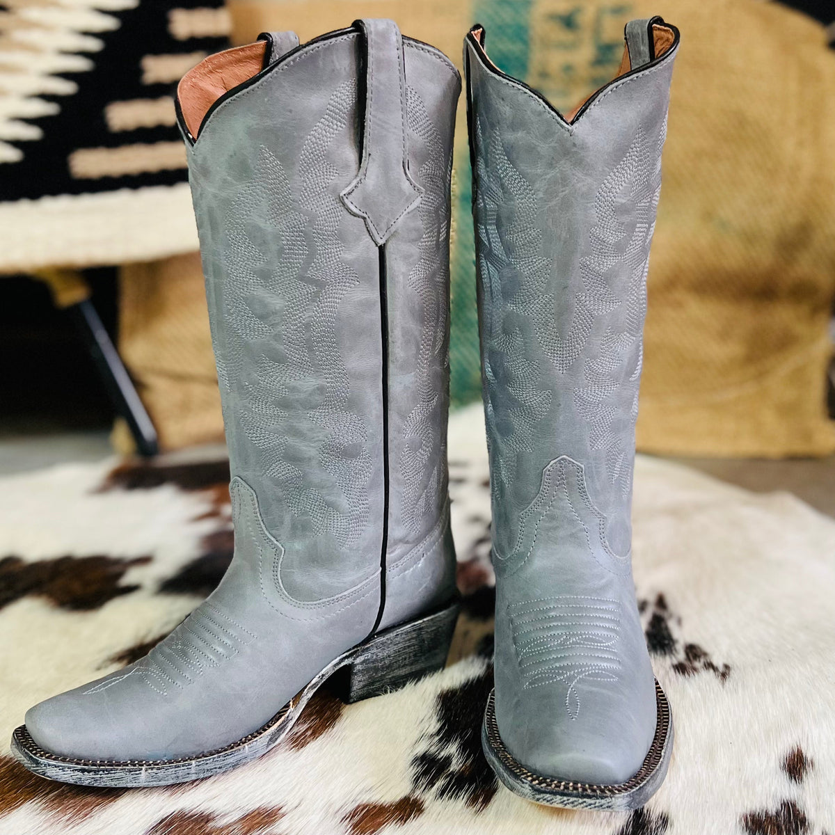 Storm In Her Eyes Leather Boots