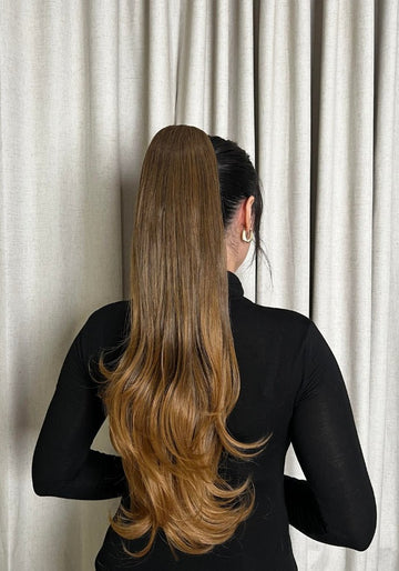 Kate | Synthetic Clip In Ponytail Extension