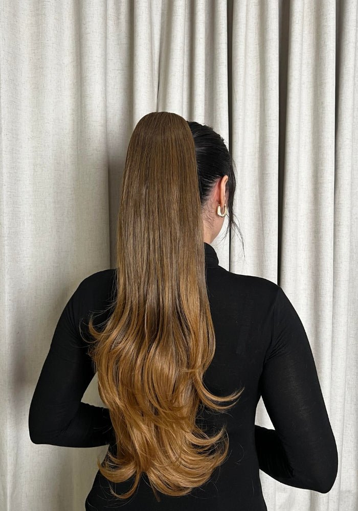 Kate | Synthetic Clip In Ponytail Extension