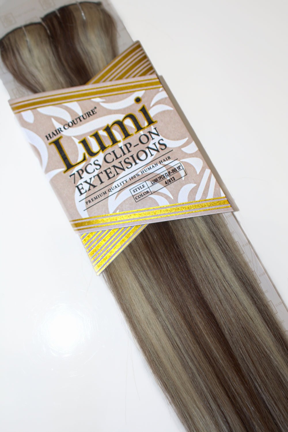 Lumi | Exclusive Highlighted Clip-In Human Hair Extensions 18inches
