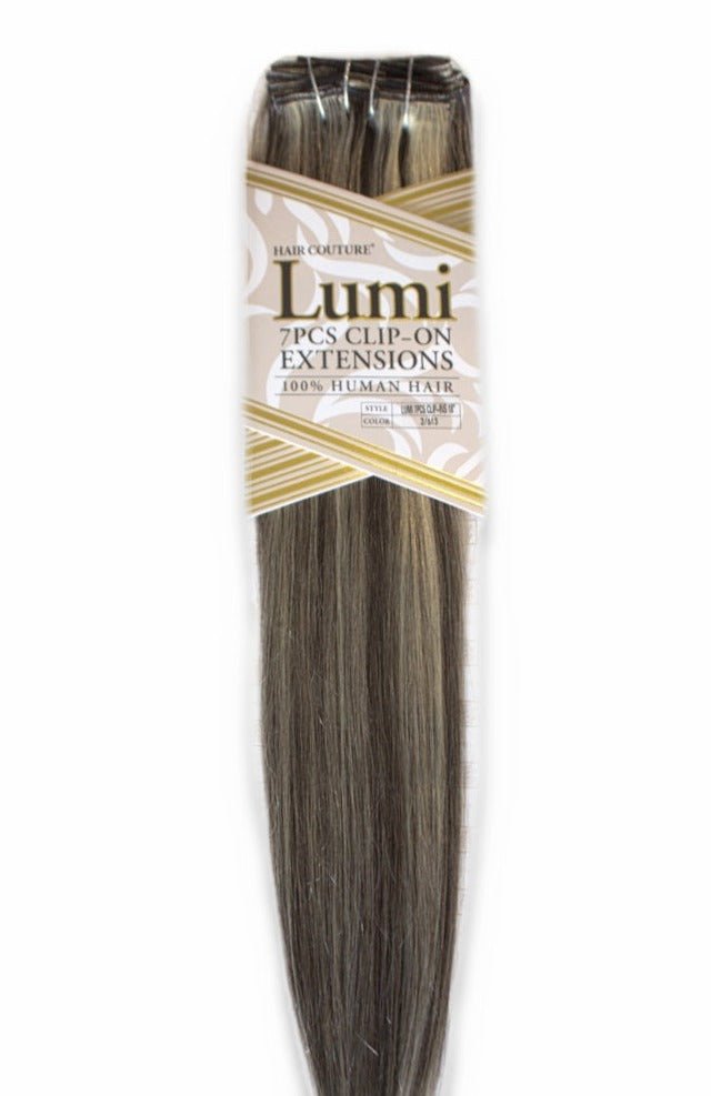 Lumi | Exclusive Highlighted Clip-In Human Hair Extensions 18inches