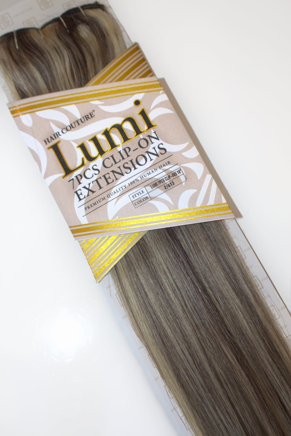 Lumi | Exclusive Highlighted Clip-In Human Hair Extensions 18inches