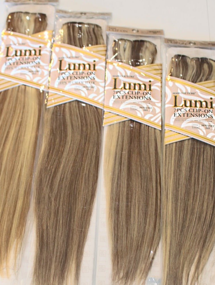 Lumi | Exclusive Highlighted Clip-In Human Hair Extensions 22inches
