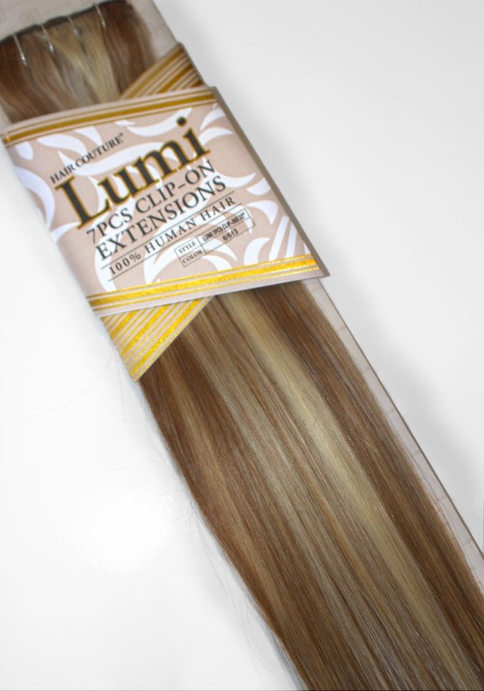 Lumi | Exclusive Highlighted Clip-In Human Hair Extensions 22inches