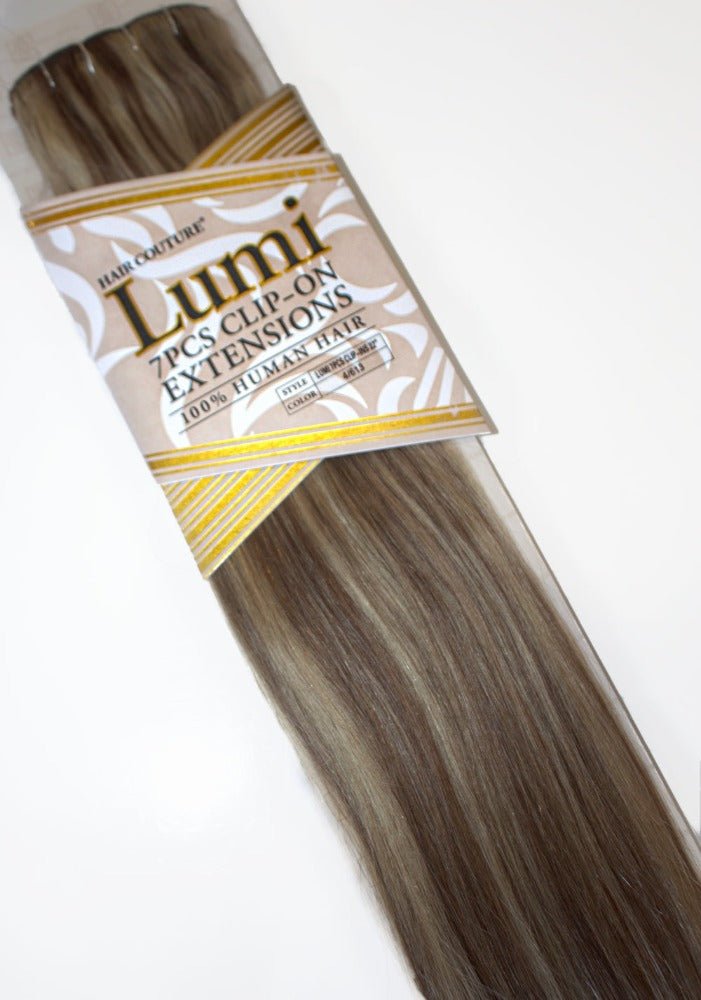Lumi | Exclusive Highlighted Clip-In Human Hair Extensions 22inches
