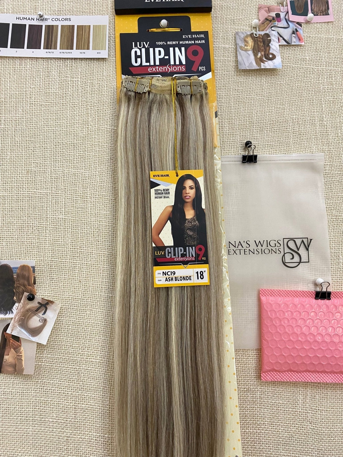 Luv | 9pc Clip-in Human Hair Extensions 18inches