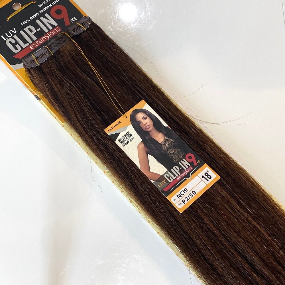 Luv | 9pc Clip-in Human Hair Extensions 18inches