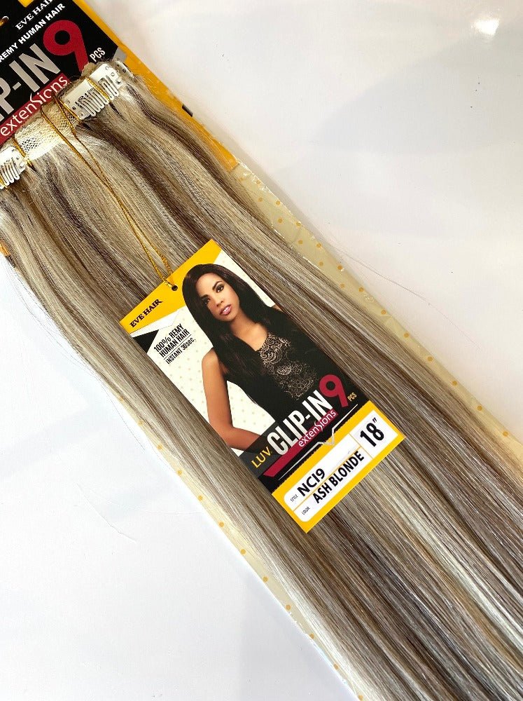 Luv | 9pc Clip-in Human Hair Extensions 18inches