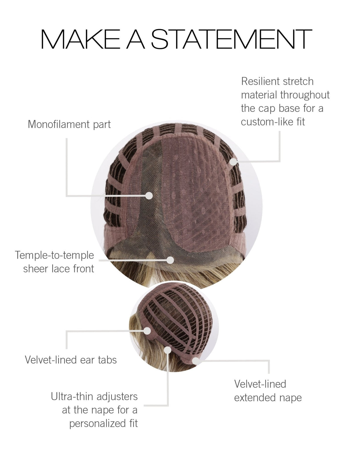 Make a Statement | Lace Front Synthetic (Mono Part) Gabor