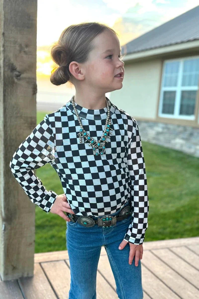 Sterling Kreek KIDS Round The Track Mesh Top