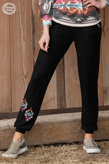 Plus Midnight Aztec Joggers