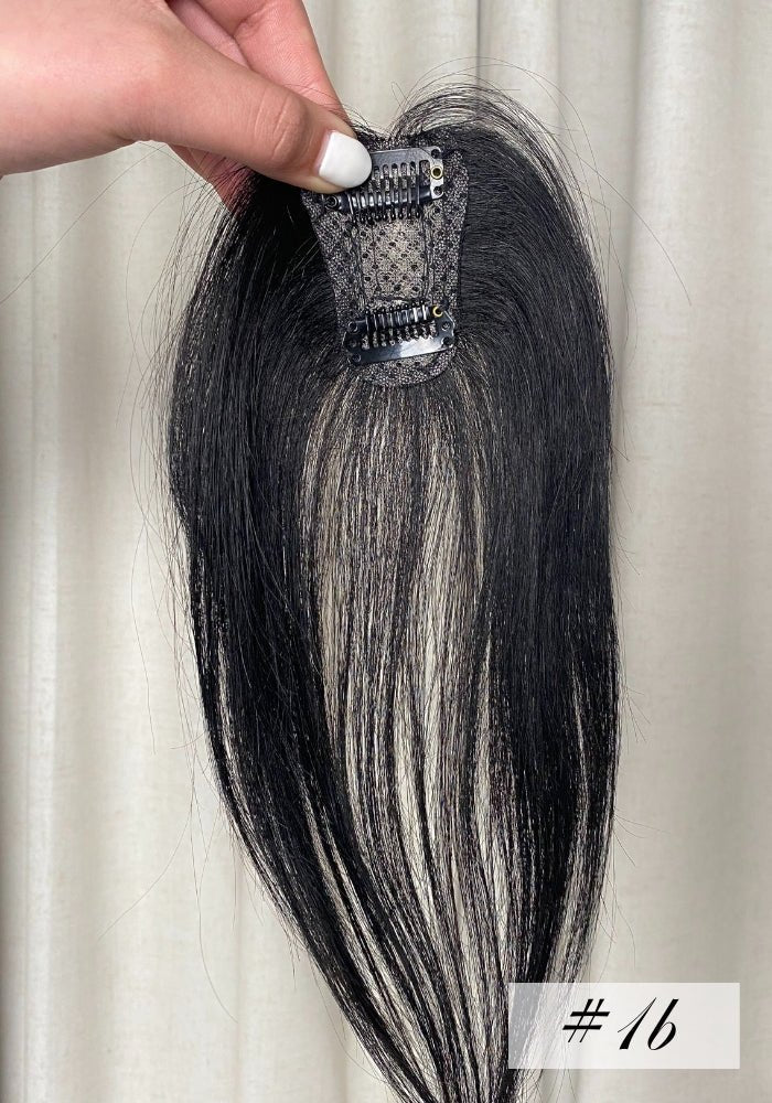 Mini Clip In Top Piece | 100% Human Hair