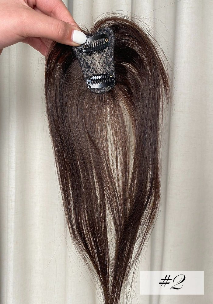 Mini Clip In Top Piece | 100% Human Hair