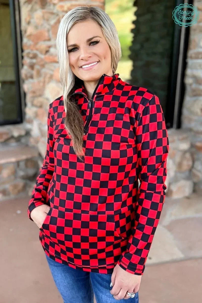 Sterling Kreek Black & Red Pep Rally Pullover