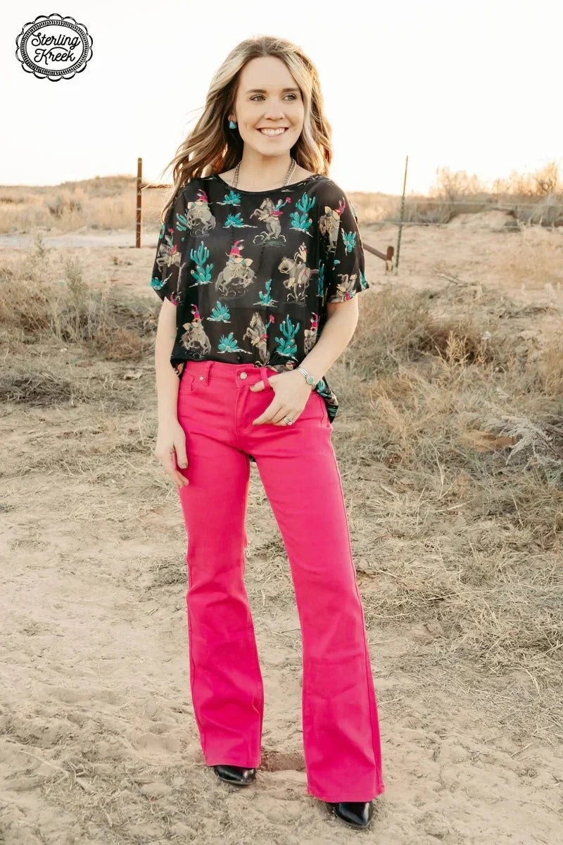 Walking West Denim PINK Long