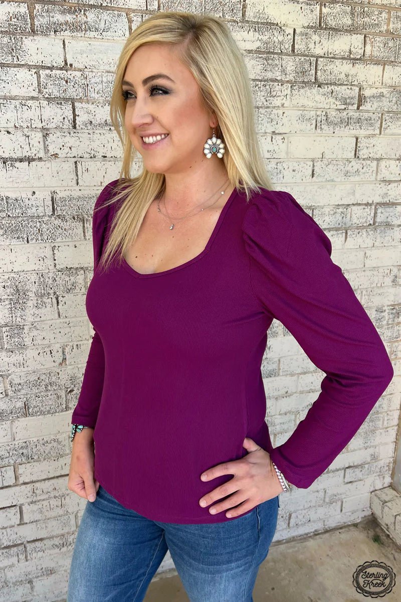 Something Classy Plum Top