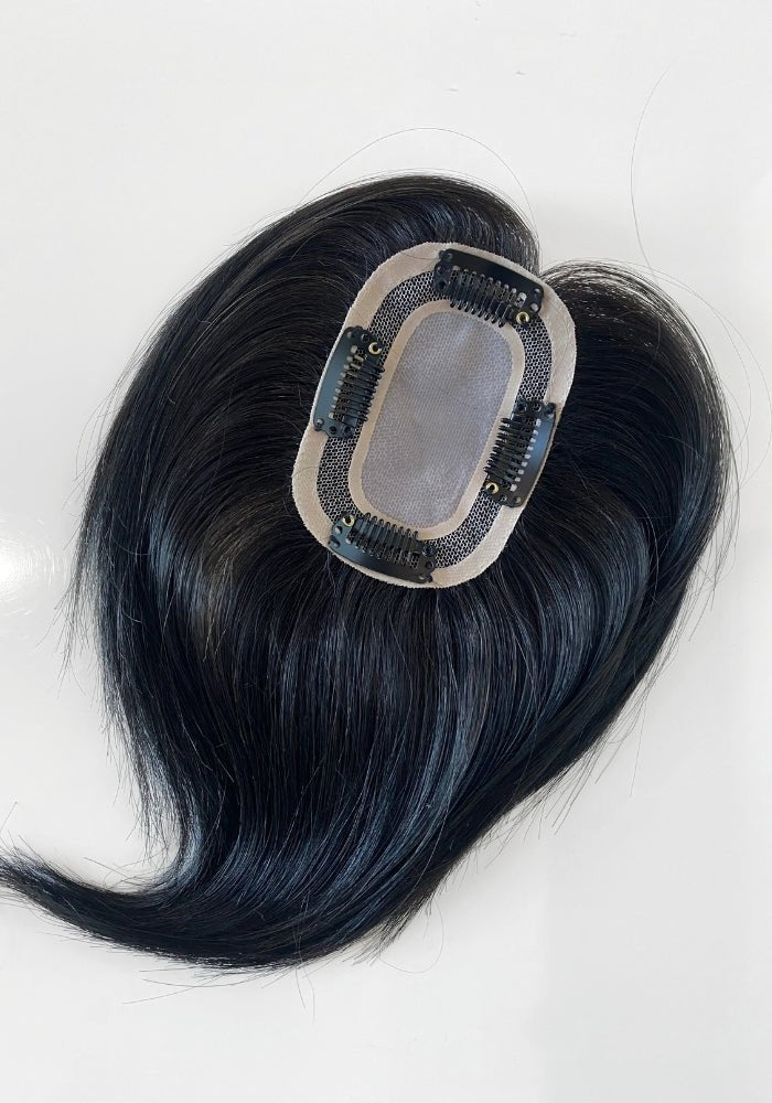 Secret Crown (Mini) 7.5inches| 100% Human Hair Topper | Mono-Top