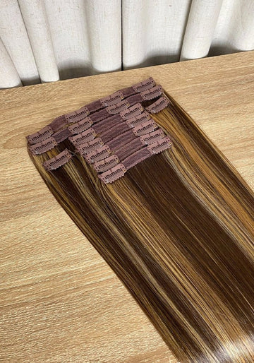 Straight Synthetic Hair Extensions | 9 Piece Clip-In 18inches