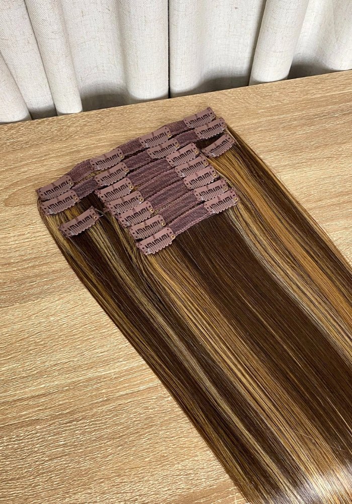 Straight Synthetic Hair Extensions | 9 Piece Clip-In 18inches