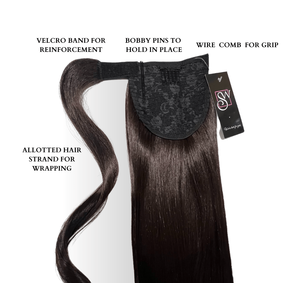 Straight Wrap Ponytail Extension 24inches