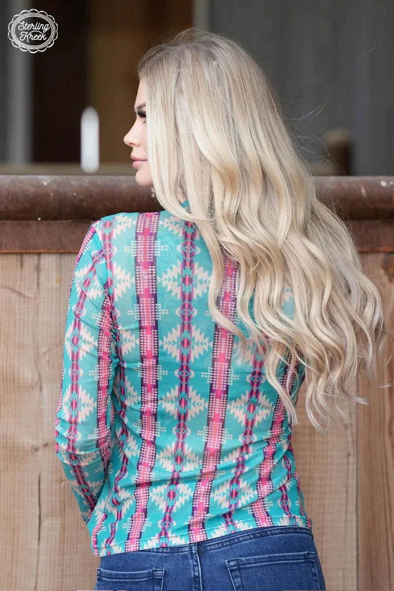 Plus Wild One Mesh Top*